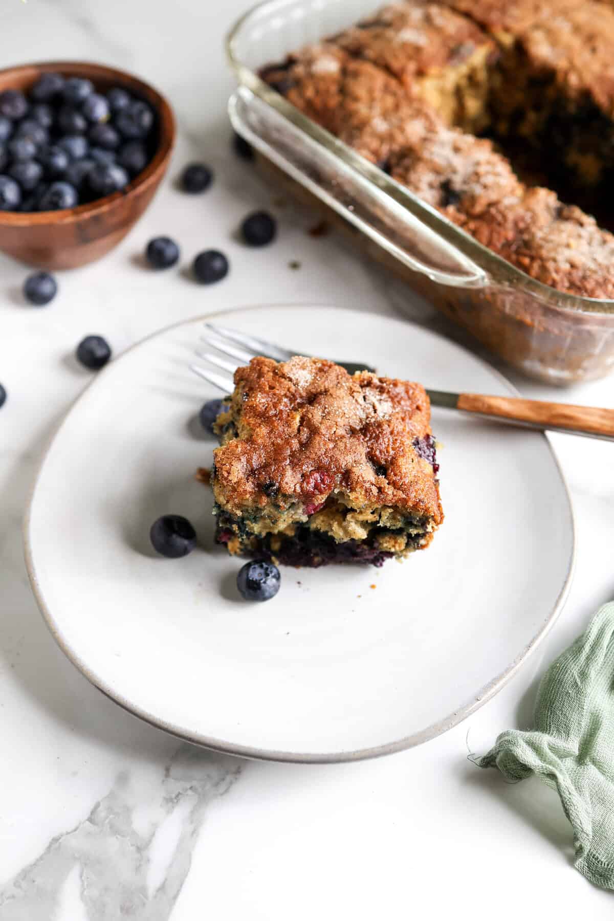 Blueberry Oatmeal Breakfast Cake