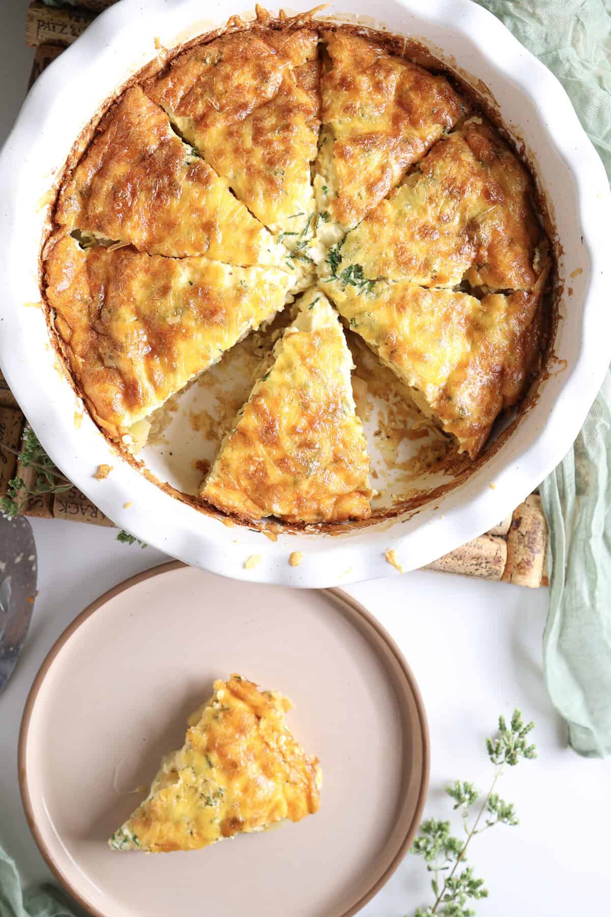 Potato, Chive and Cheddar Breakfast Casserole