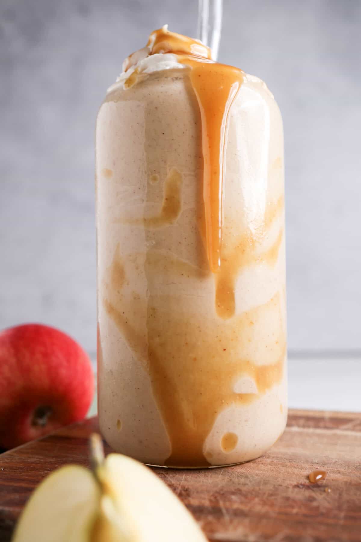 Peanut Butter Caramel Protein Apple Smoothie