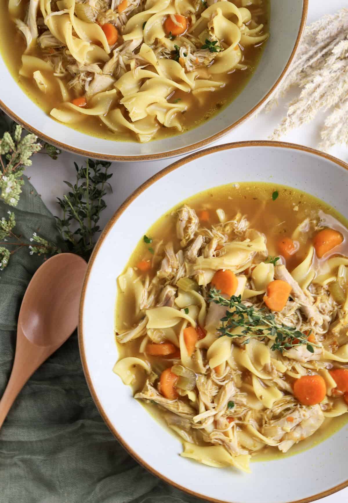 Cozy Chicken Noodle Soup Recipe with Turmeric