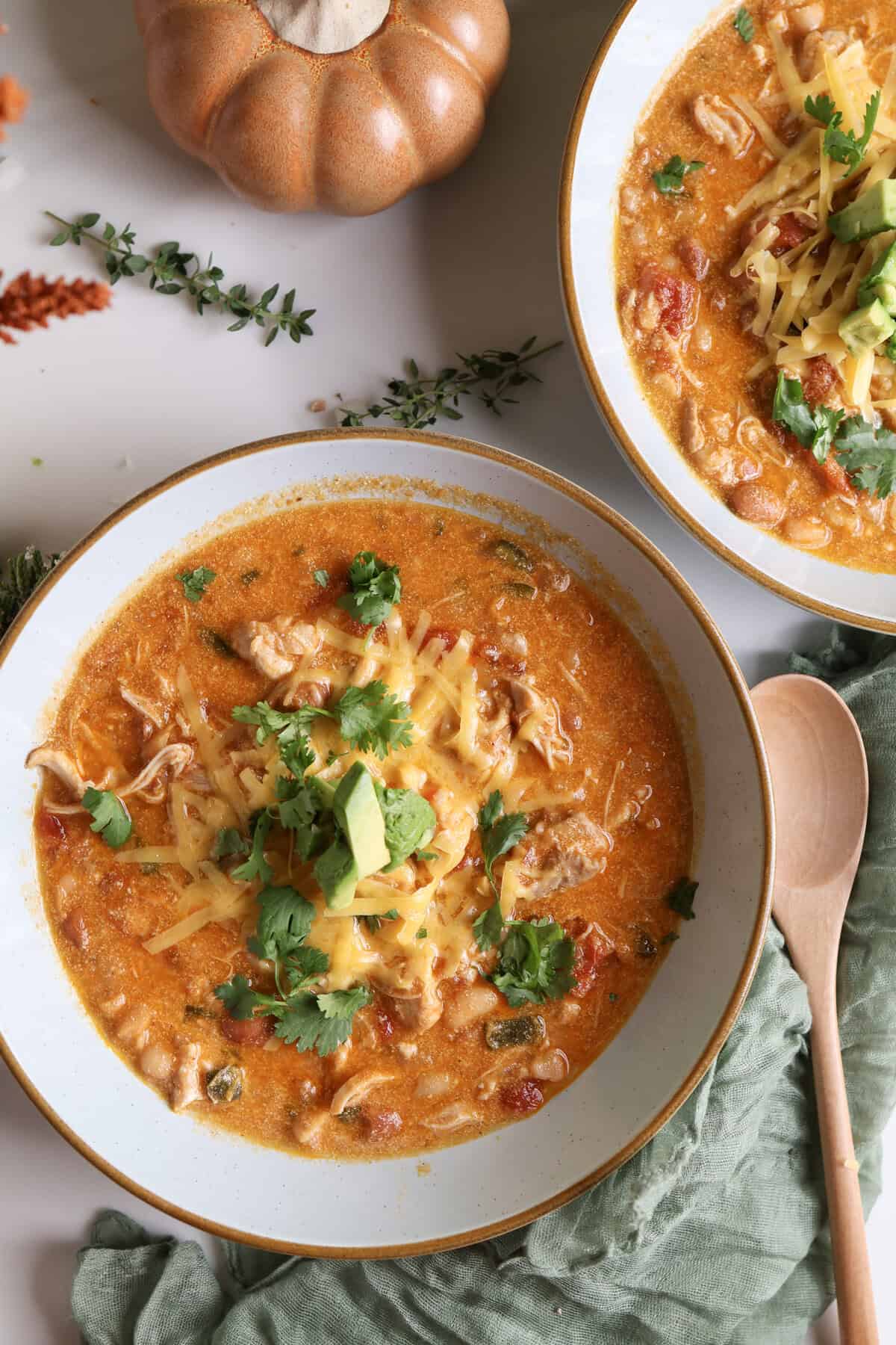 Easy Instant Pot Buffalo Chicken Chili