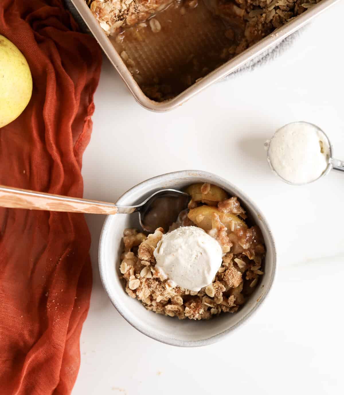 Spiced Pear and Ginger Crisp Recipe