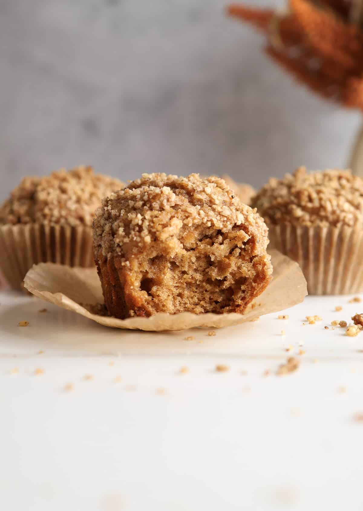 Sweet Potato Muffins with Walnut Streusel