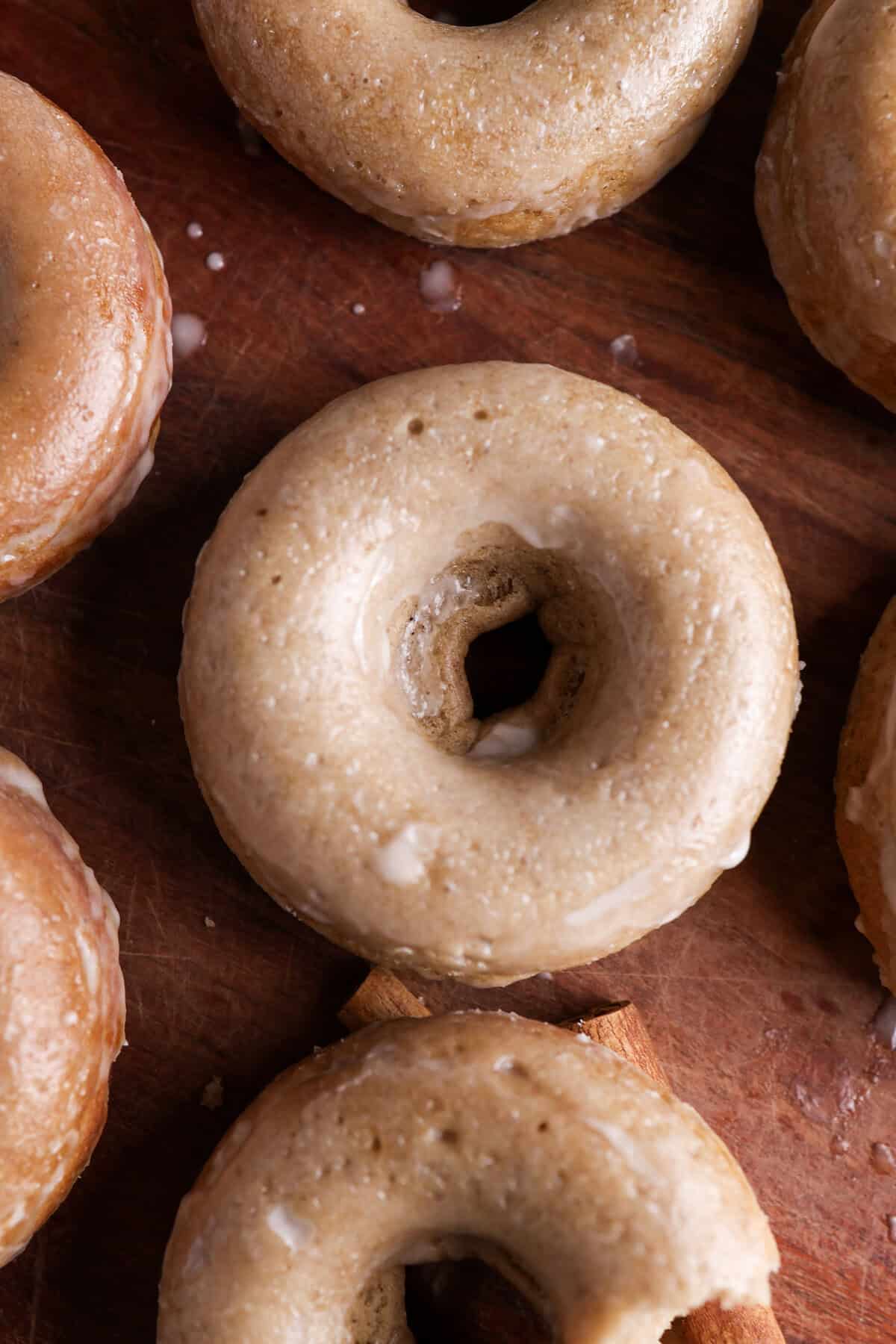 Easy Spiced Baked Donuts with Vanilla Glaze