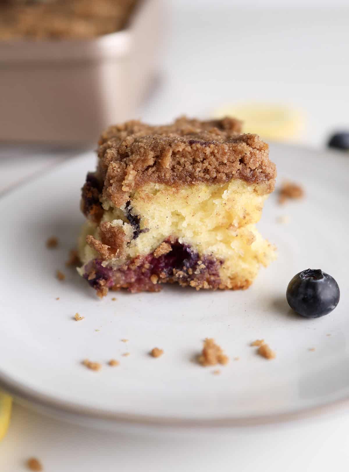 Easy Lemon and Blueberry Crumb Cake