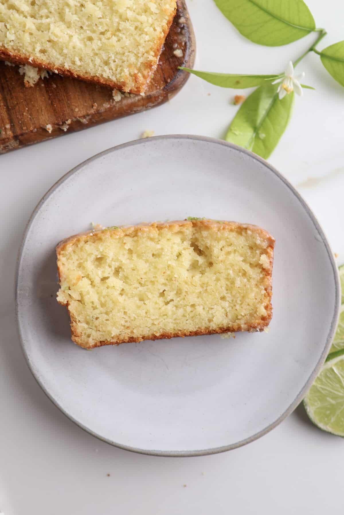 Olive Oil and Ricotta Lime Loaf Cake