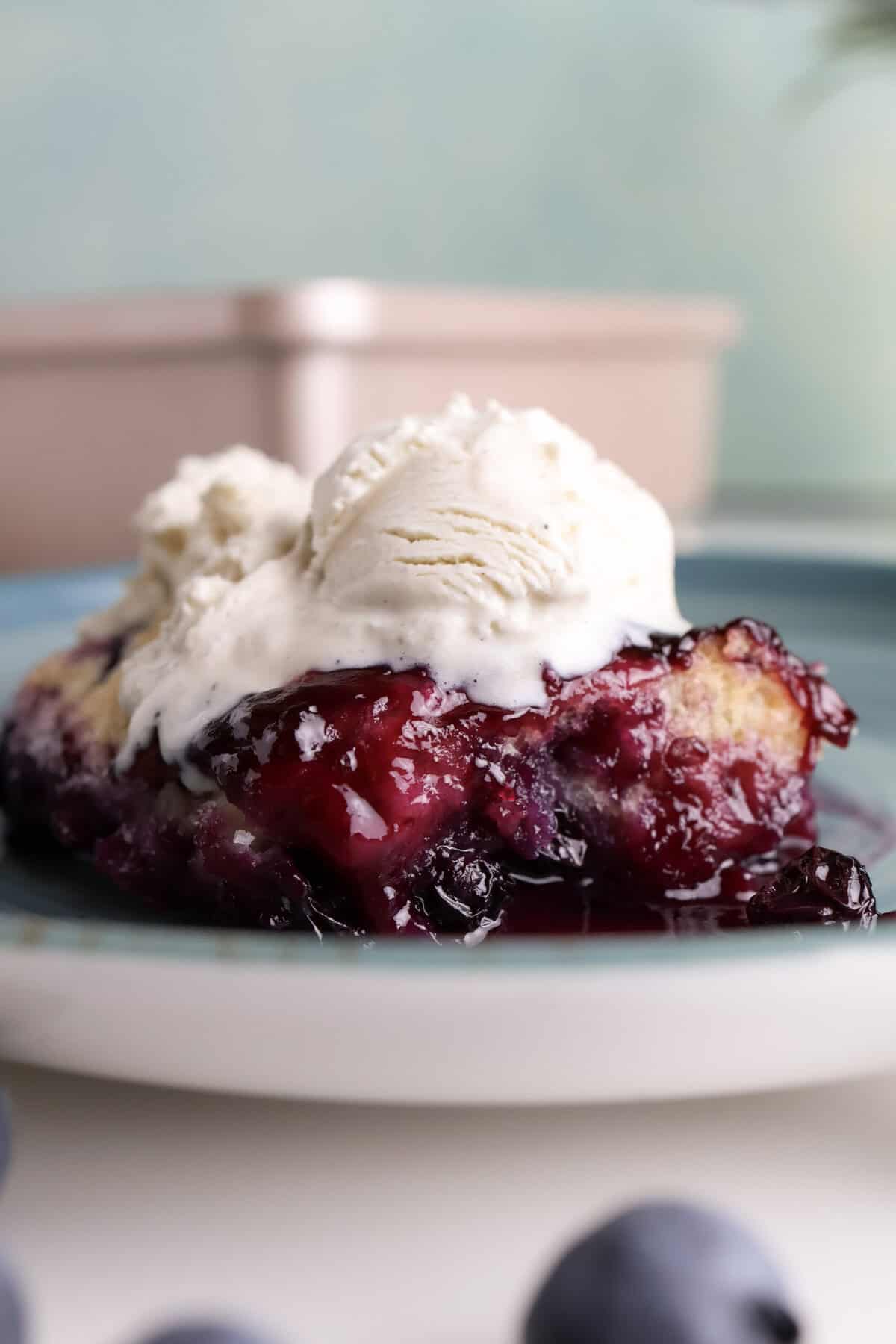 The Best Homemade Blueberry Ginger Cobbler